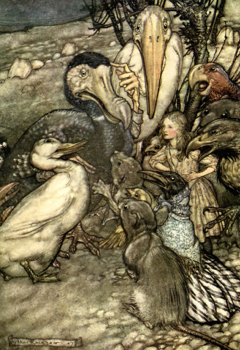 Alice's Adventures in Wonderland. Illustrated by Arthur Rackham. With a proem by Austin Dobson. (1907) | Arthur Rackham