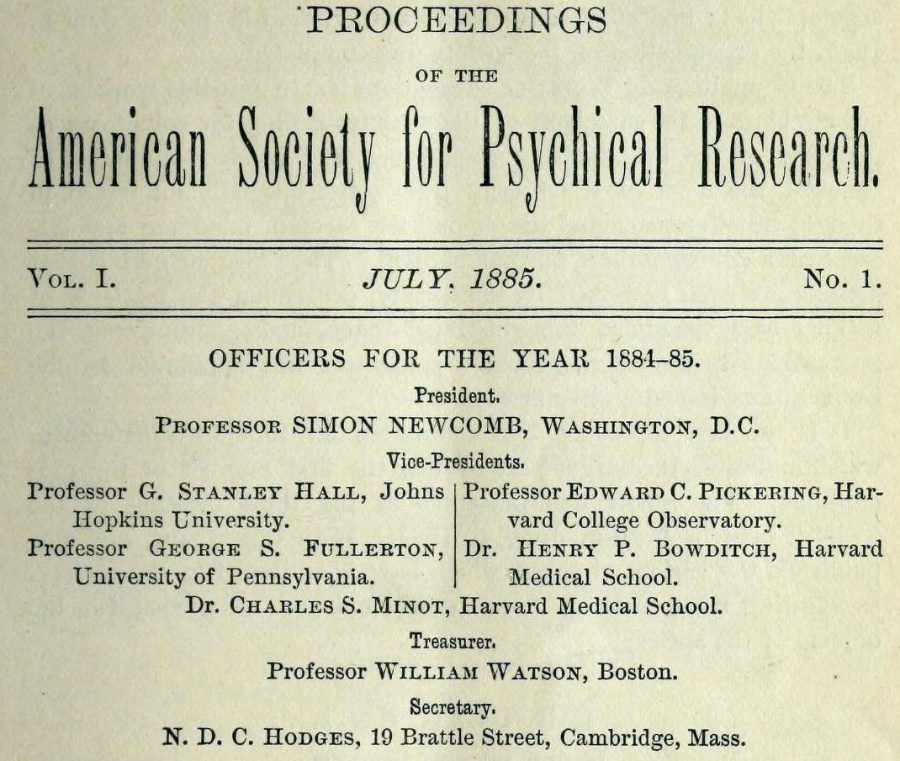 Image of American Society for Psychical Research