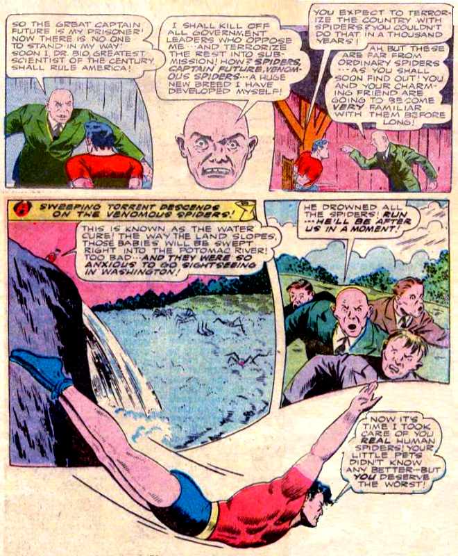 Image of Dr. Bio and his Spider-men