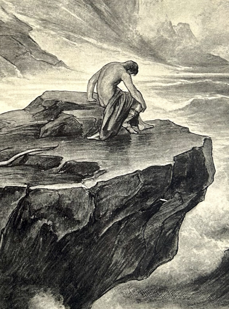 Philoktetes auf Lemnos (before 1901, Detail) | Friedrich Preller der Jüngere