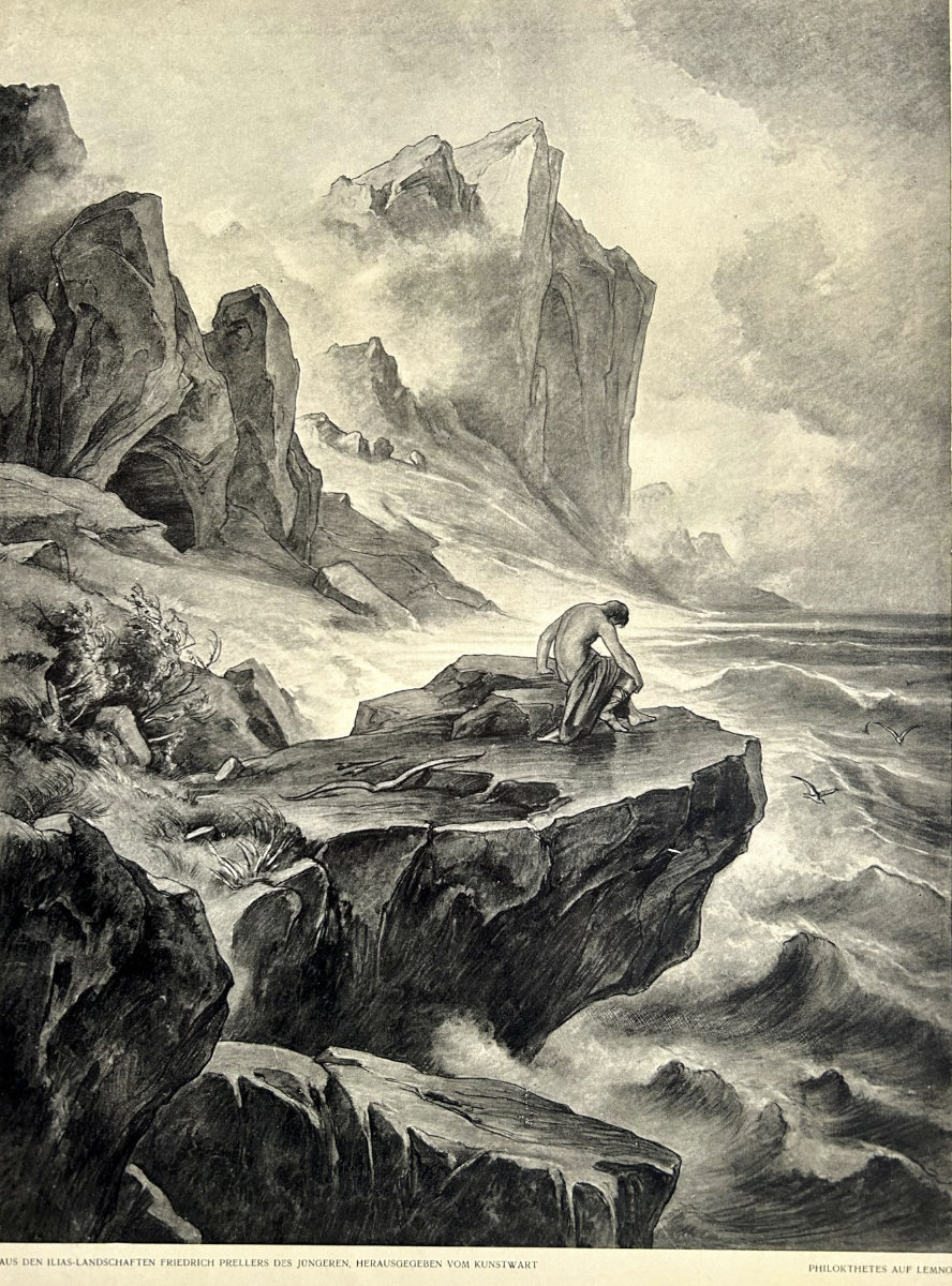 Philoktetes auf Lemnos (before 1901) | Friedrich Preller der Jüngere