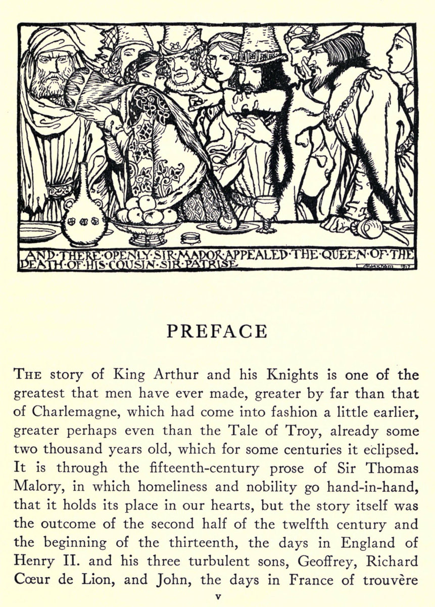 The Romance of King Arthur (1917, 1920) | Arthur Rackham