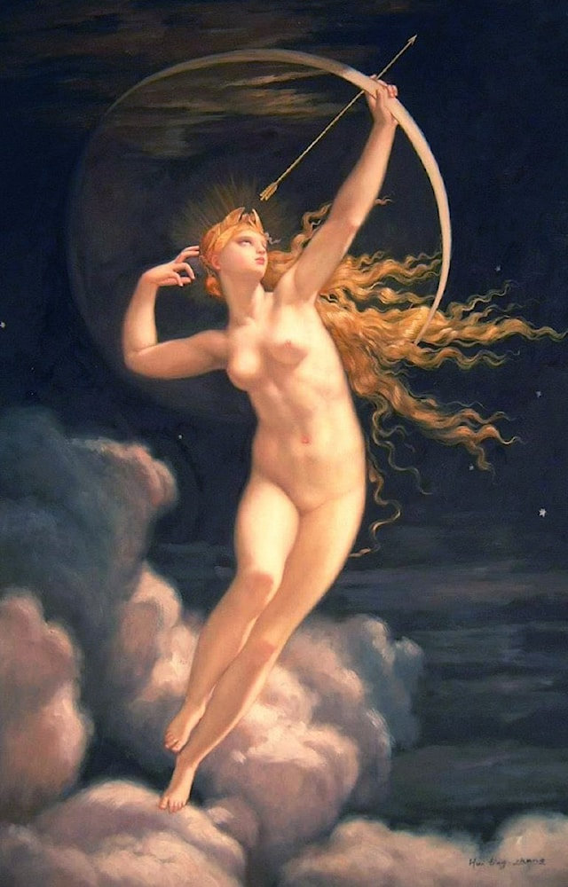 Selene (1874) | Jules Louis Machard