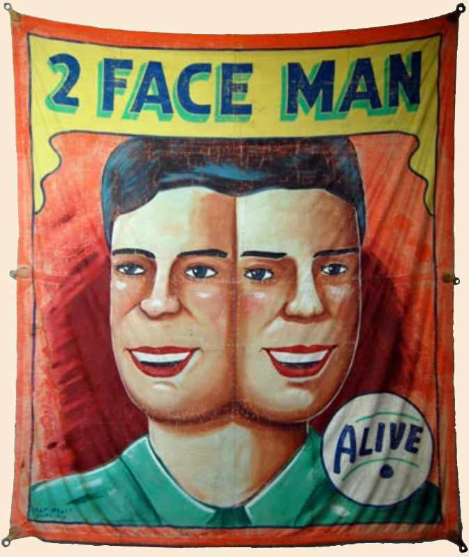 Image of 2 Face Man