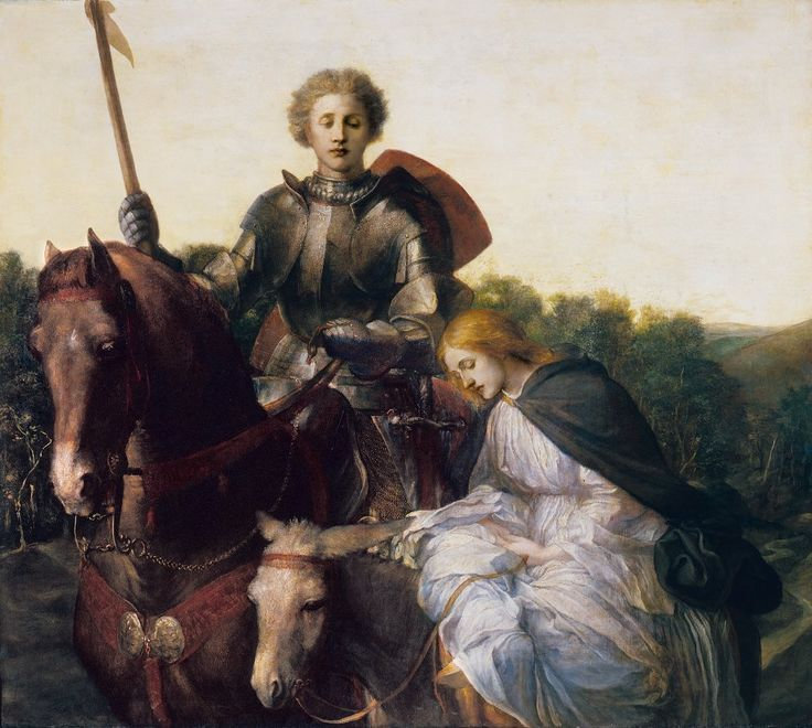 Una and the Red Cross Knight (1860) | George Frederic Watts